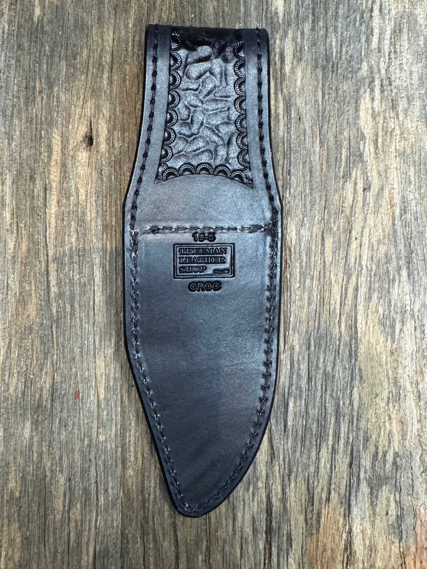 Randall Model 19-5 Exotic Natural Crocodile Sheath from Treeman.