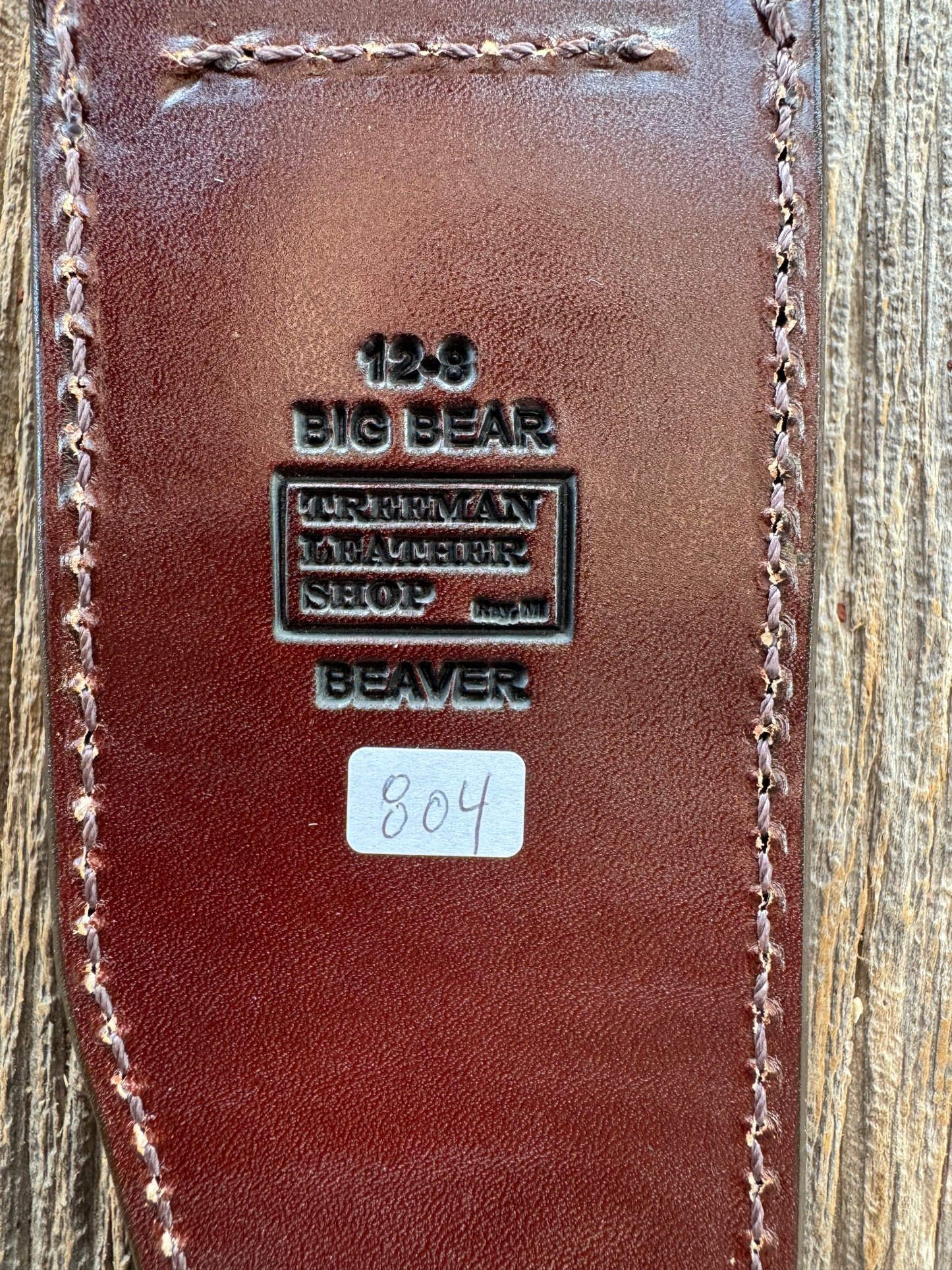 Randall Model 12-8 “Big Bear” Sheath in Exotic Tanned Beaver Pelt by Treeman.