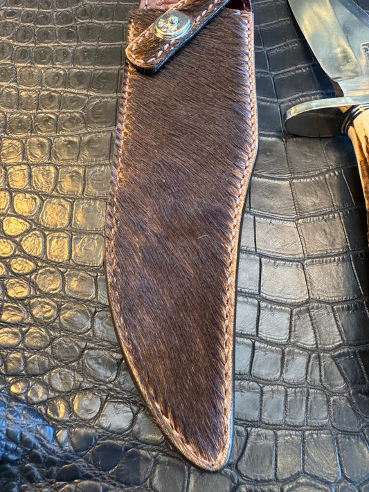 Randall Model 12-8 “Big Bear” Sheath in Exotic African Sable by Treeman. Limited Edition #8 of 9 only (Sheath only)