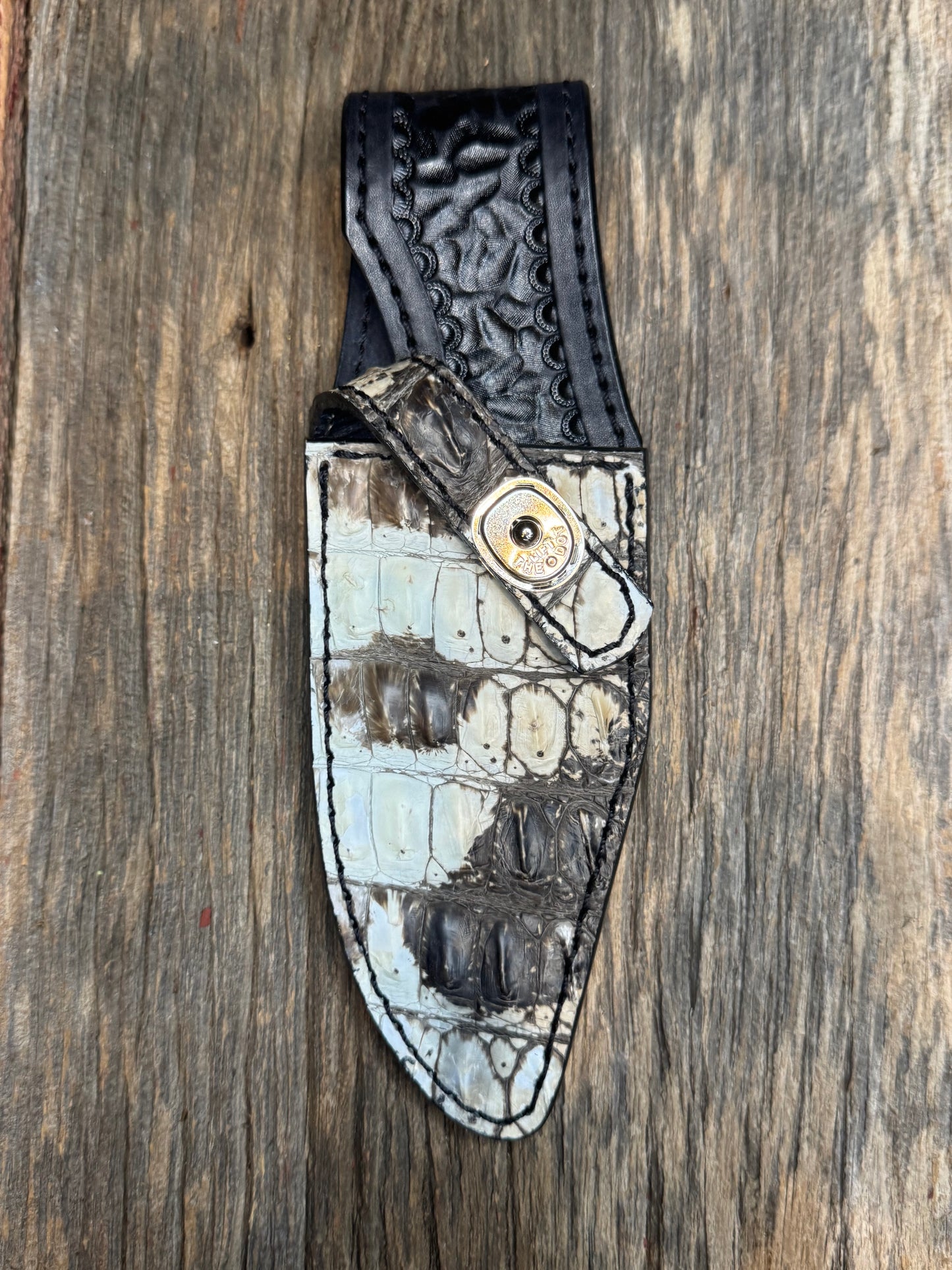 Randall Model 19-5 Exotic Natural Crocodile Sheath from Treeman.
