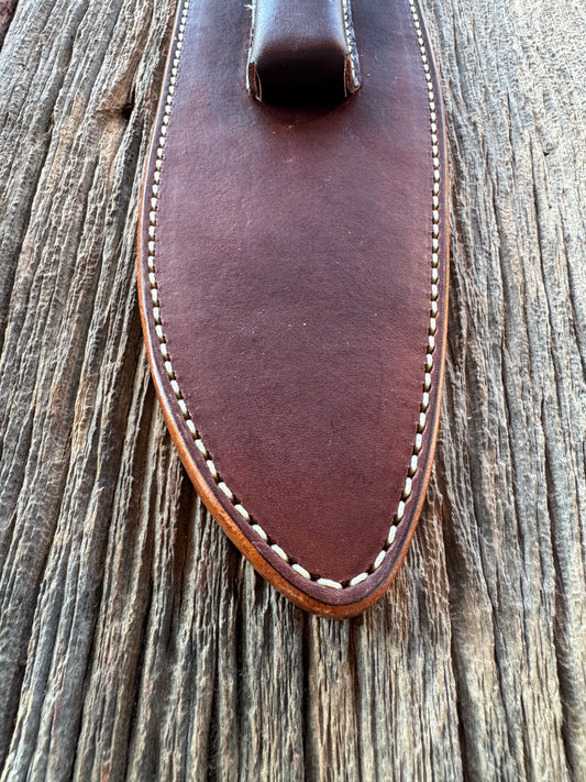 New Randall Sullivans by Gutcher Leather Knife Sheath for a Dealer Special Model 12-11C Large Sasquatch with Sharpening Stone.