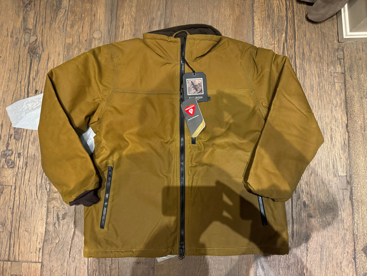 NWT Filson TIN CLOTH PRIMALOFT® JACKET DARK TAN extra Large XL NWT