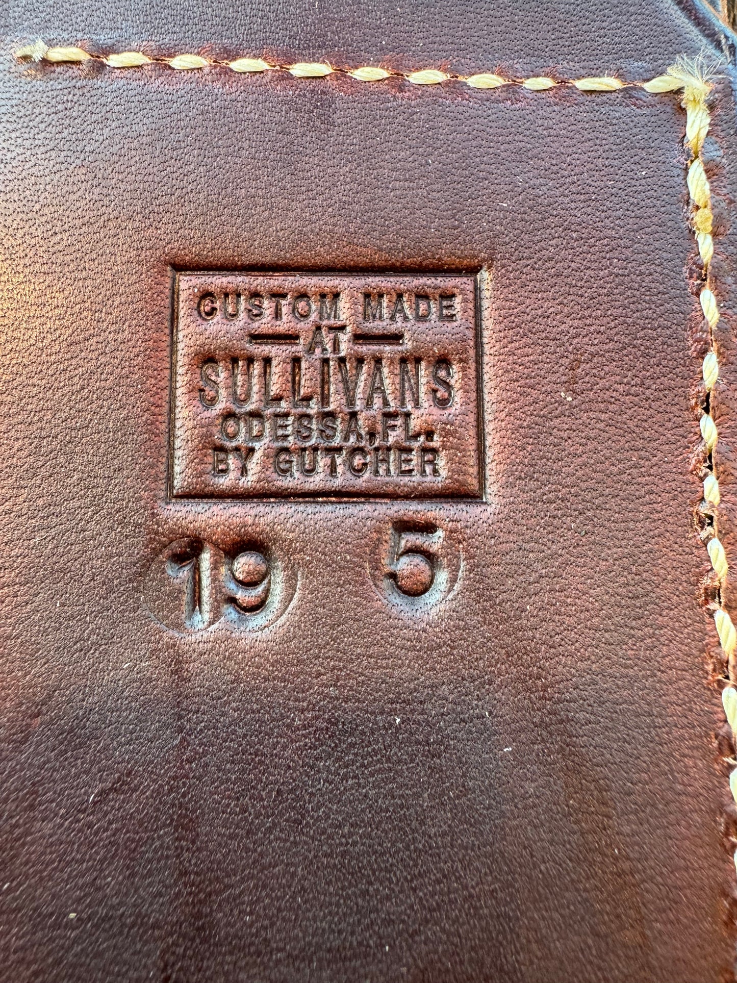 New Randall Sullivans by Gutcher Leather Knife Sheath for a Model 19-5 with Sharpening Stone.
