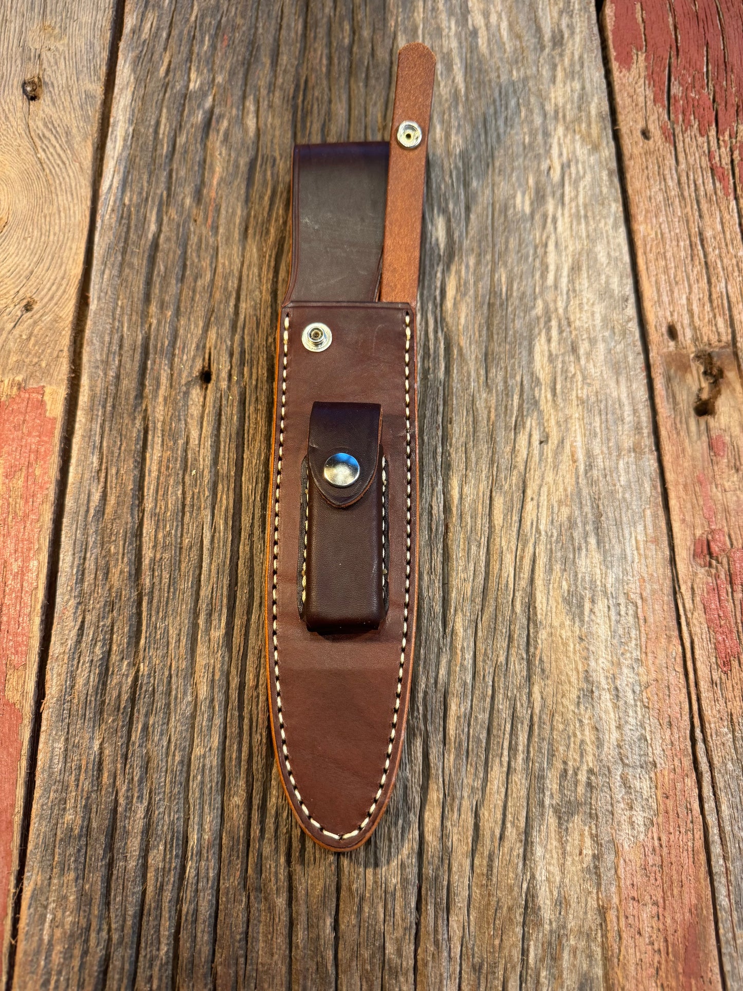 New Randall Sullivans by Gutcher Leather Knife Sheath Model 2-7 with Stone