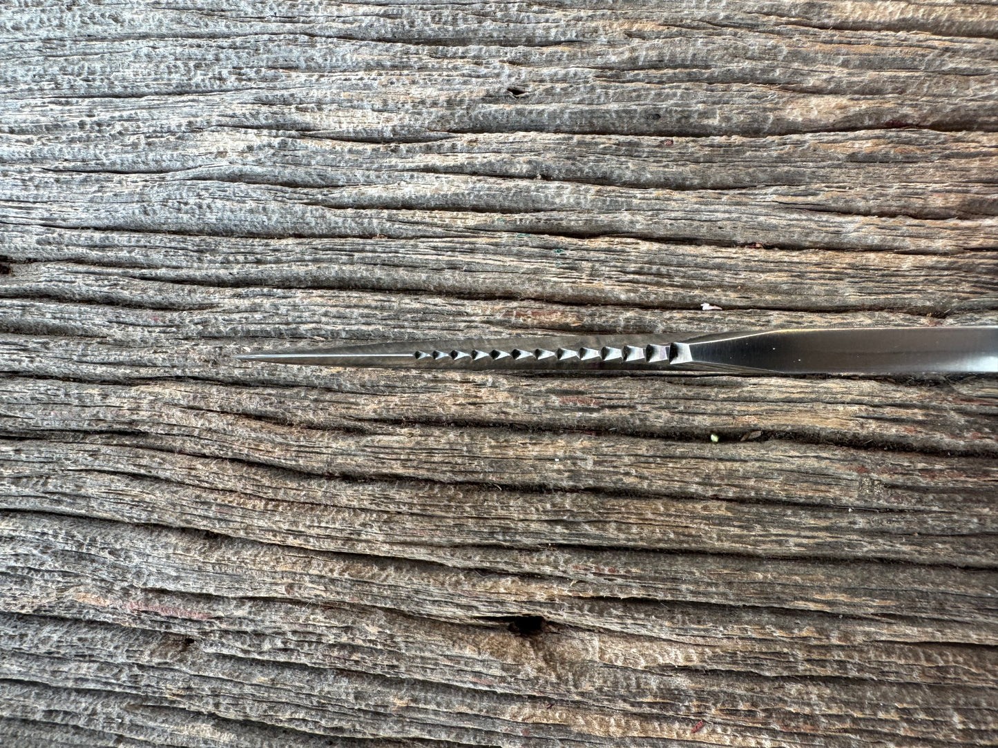 Rare Randall Model Combat Companion in Beautiful Spiraled Narwal, Nickel Silver Hilt and butt cap, black and silver spacers. SS Stunning and rare.