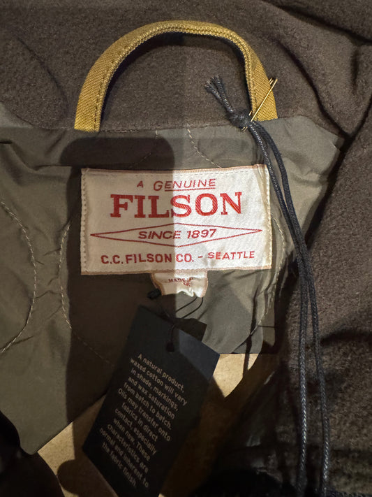 NWT Filson TIN CLOTH PRIMALOFT® JACKET DARK TAN Medium NWT
