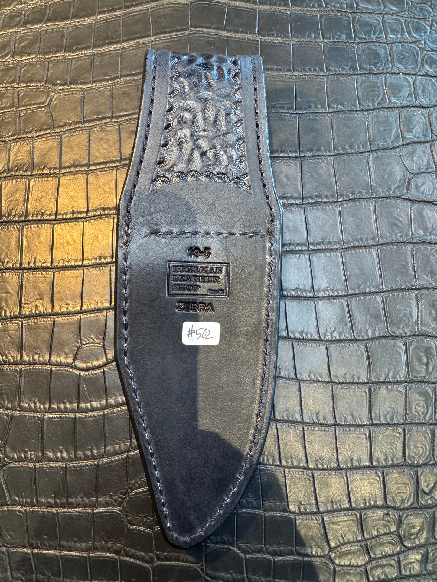 Randall Model 19-5 Exotic Zebra Skin Sheath from Treeman.