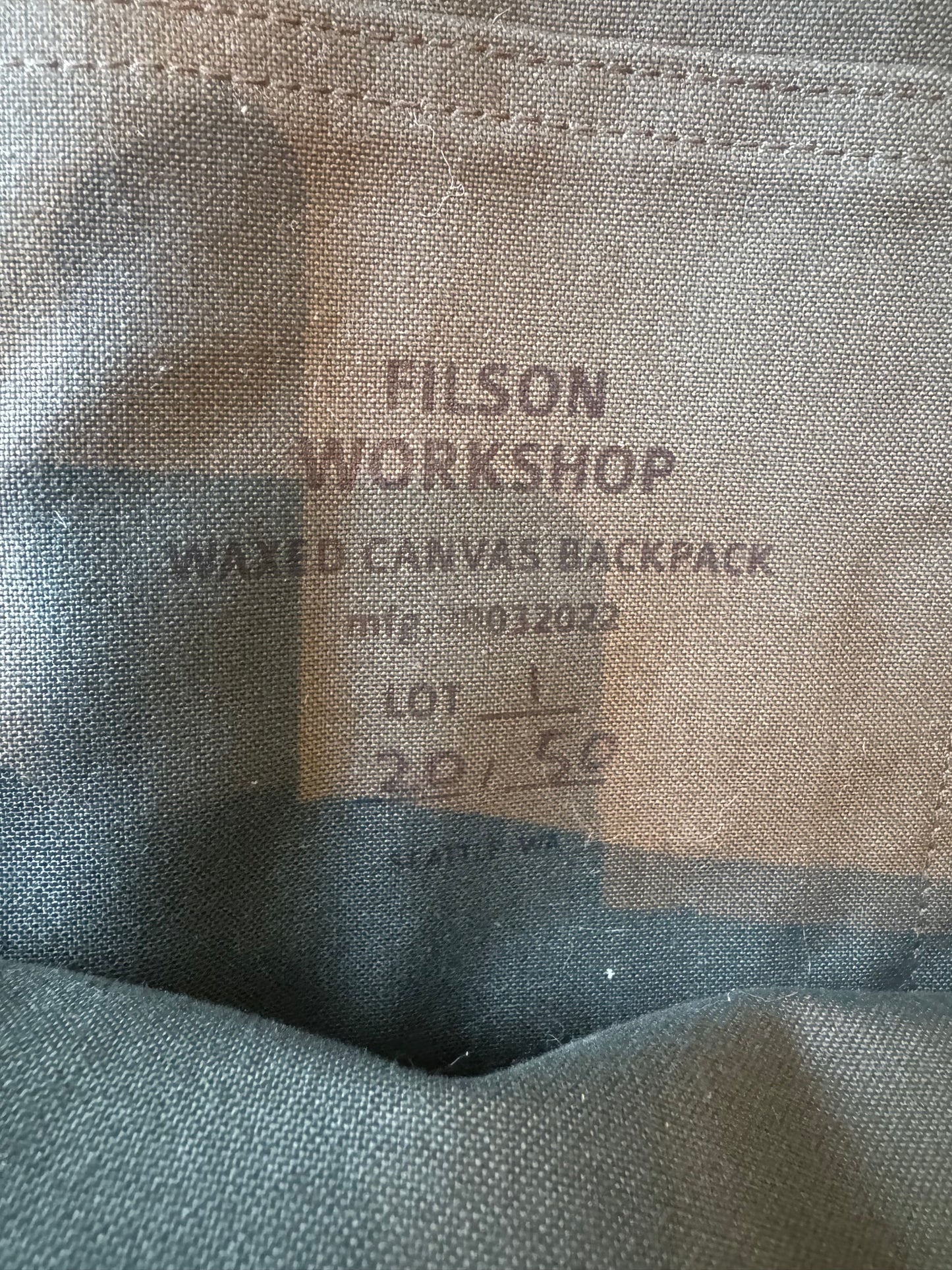NWT Filson Workshop Waxed Canvas Backpack #20 of 50 Limited Edition Made in USA
