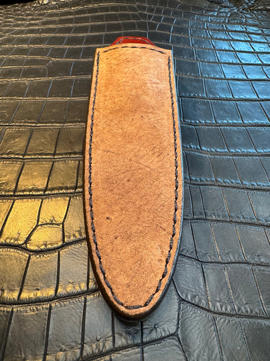 Randall Model “Gambler” 4 Inch Sheath in Exotic Grey Hippo by Treeman. (Sheath only)