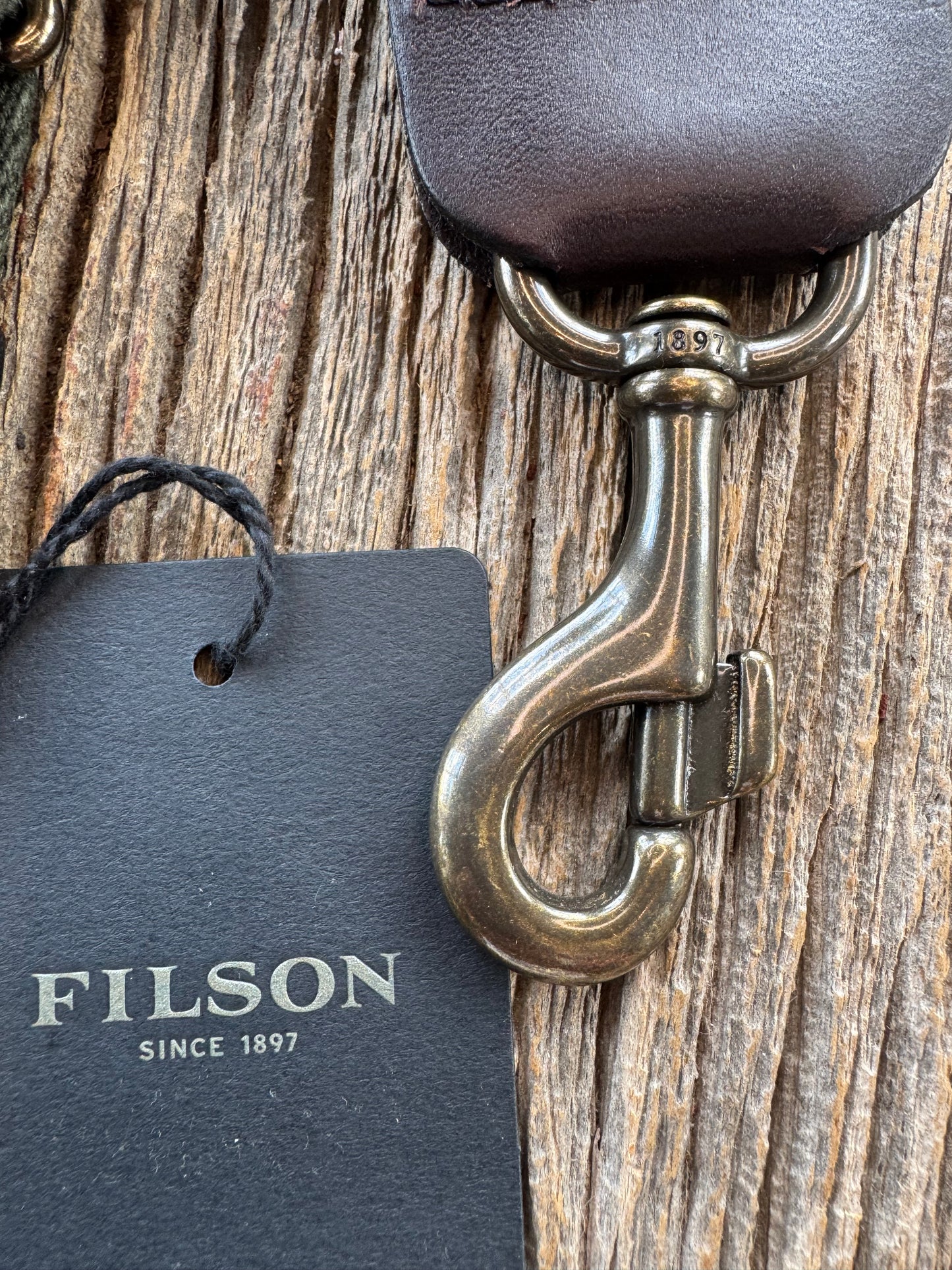 NWT Filson 24/48 Hour Cotton Webbing Strap # 20166784 Otter Green Made in USA