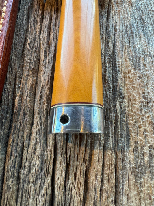 Randall Model 1-8 in Yellow Westinghouse Micarta, Nickel Silver Hilt, Stainless Steel.