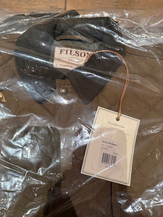 Filson Quilted Mile Marker Jacket NWT Vintage 11010773 Marsh Olive Medium Made in the USA