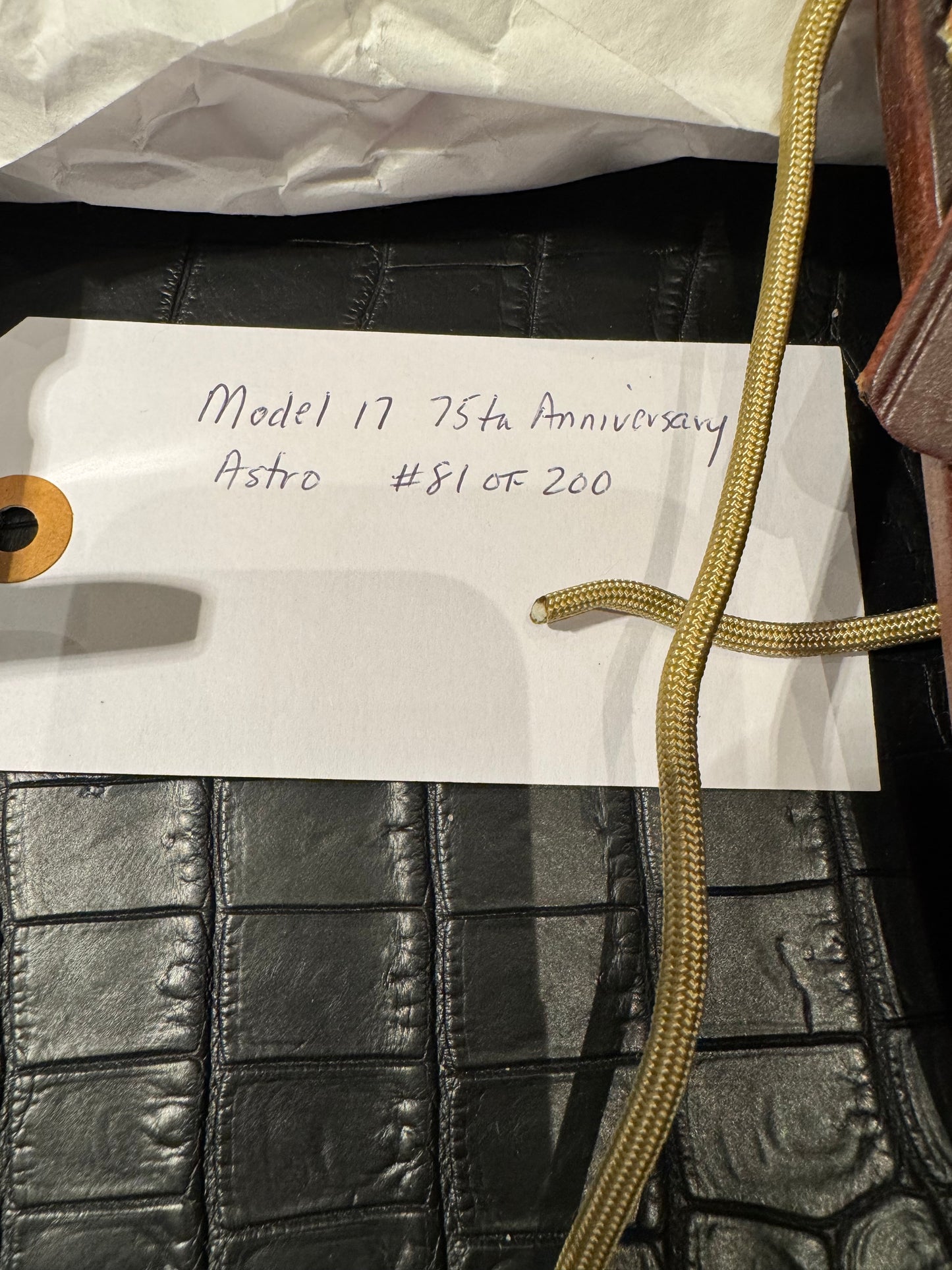 Rare RANDALL KNIFE SPECIAL EDITION 75TH Anniversary Astro #81/200 Box + Paper.