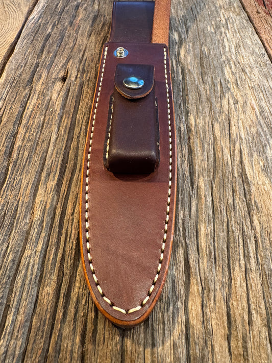 New Randall Sullivans by Gutcher Leather Knife Sheath Model 2-7 with Stone