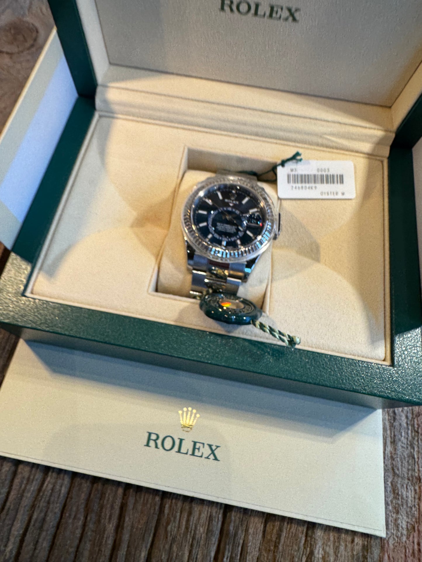 2017 Rolex Skydweller 42mm, Blue Dial Oyster Bracelet Box + Papers Model # 326934 lightly worn.