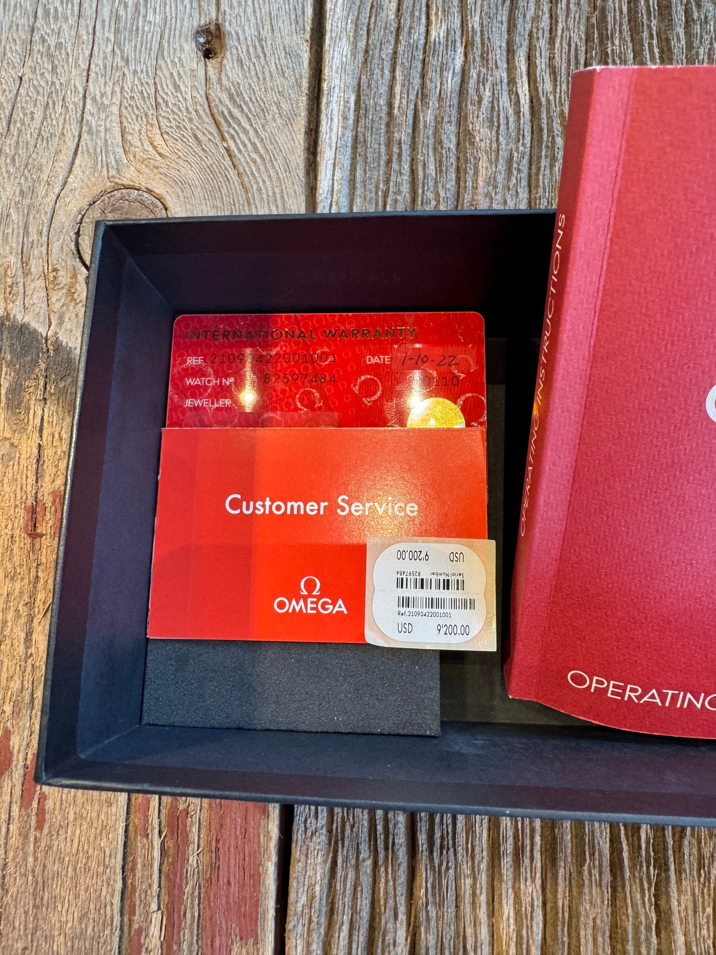 2022 Omega Seamaster Diver 300 M Certified 007 Edition Titanium Mens Watch 210.90.42.20.01.001 Box Card