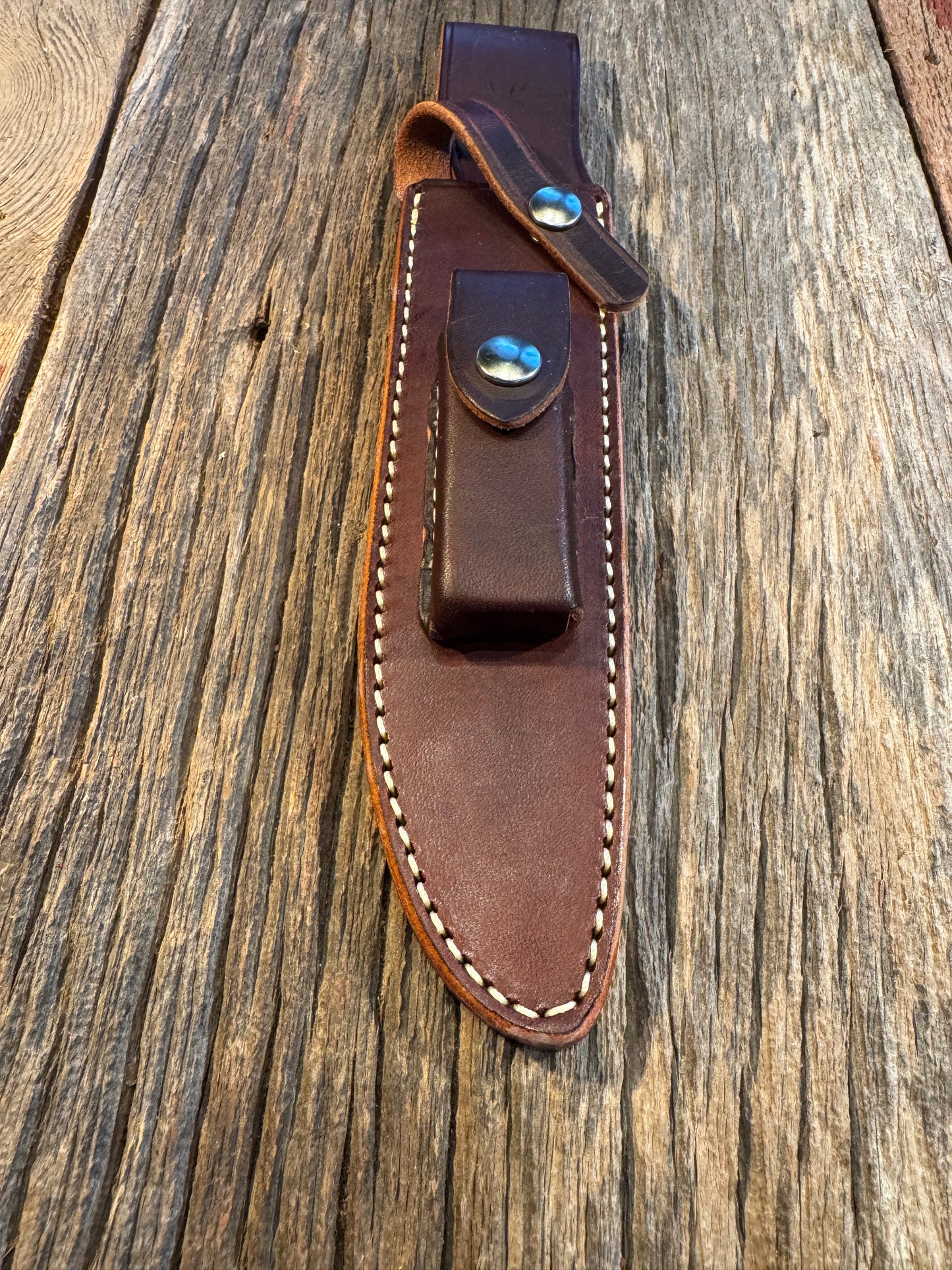 New Randall Sullivans by Gutcher Leather Knife Sheath Model 1-7 with Stone