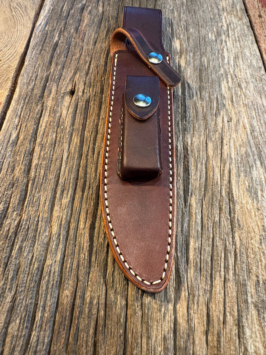 New Randall Sullivans by Gutcher Leather Knife Sheath Model 1-7 with Stone