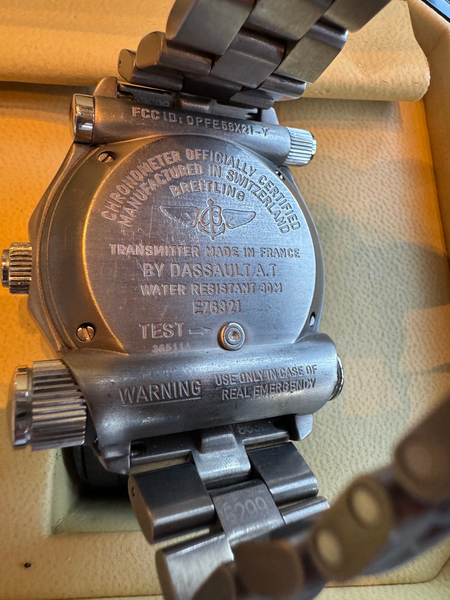 Breitling Emergency Reference Number. E73621. Eperp or Beacon never activated.