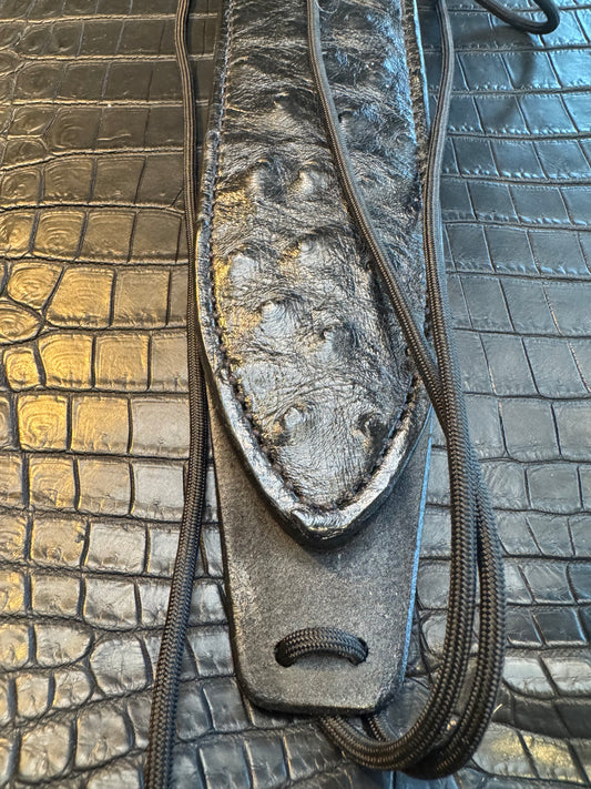 Randall Model 12-9C Sheath in Exotic Ostrich Custom Made at Sullivan’s by Gutcher.