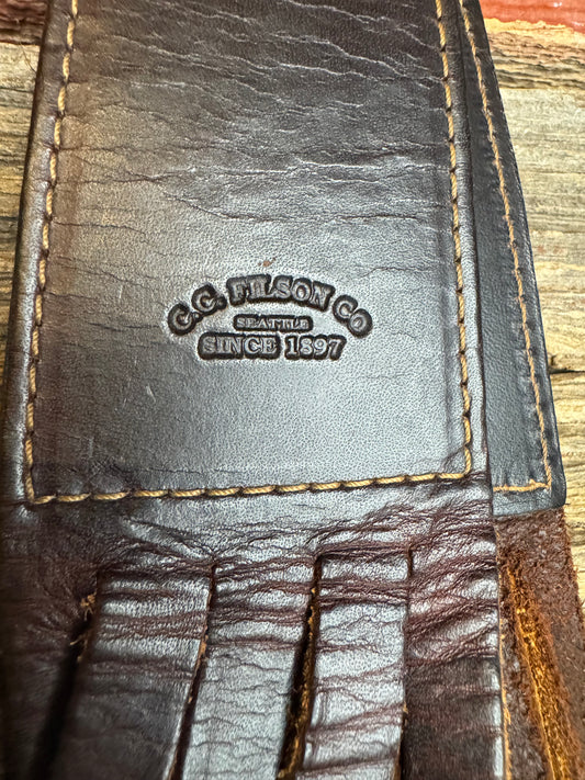 Rare Filson Game or Bird Strap in Heavy Bridle and Leather| Dark Brown| Made in the USA