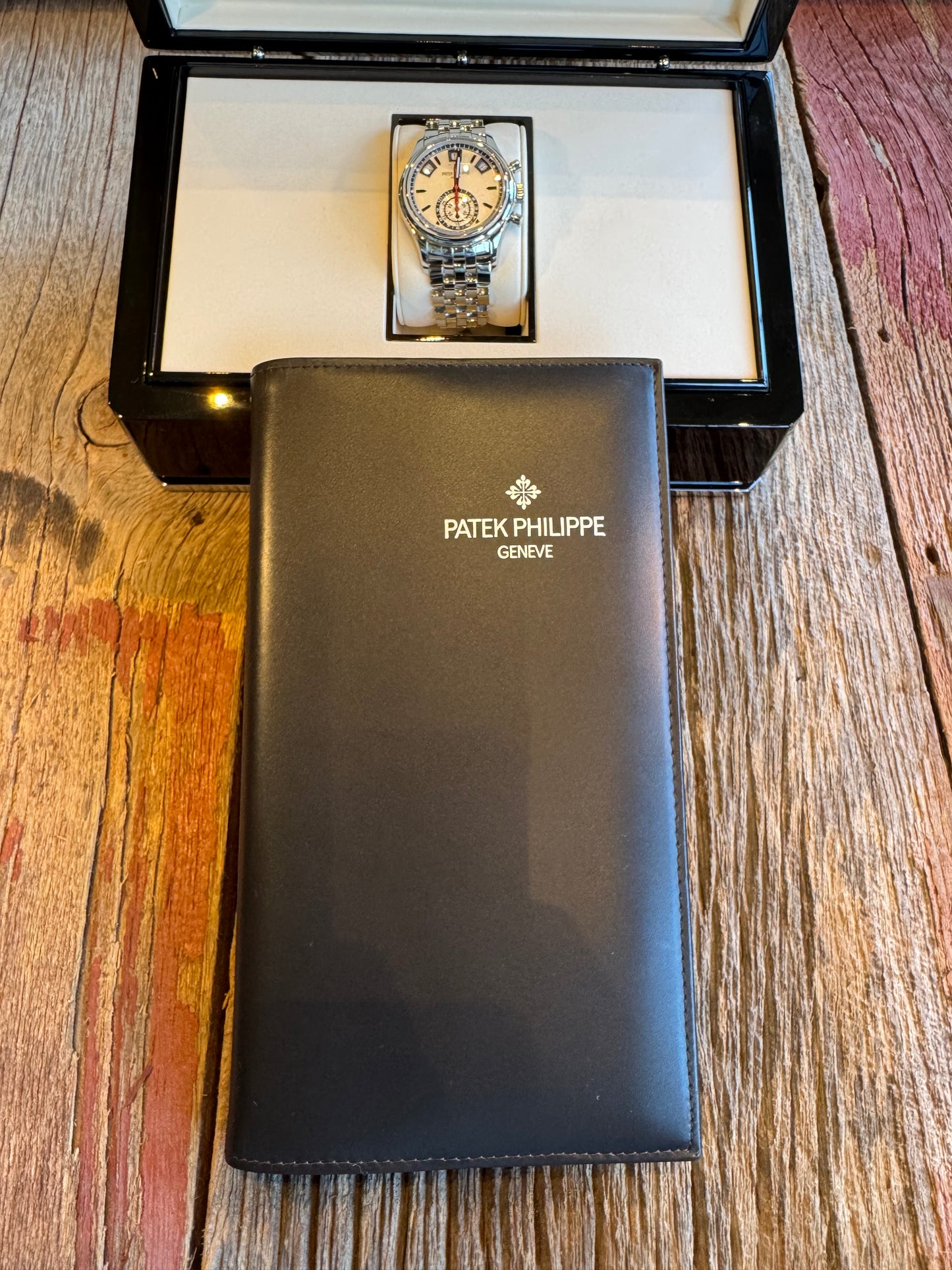 Patek Philippe Annual Calendar Chronograph. Model 5960/1A-001 White Dial and Stainless Steel.