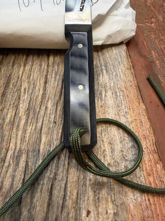 New in Paper Randall Knife Model 10-4 Fisherman Black Micarta Handle Stainless Steel