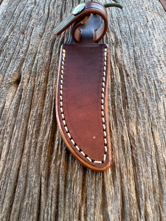 New Randall Sullivans by Gutcher Leather Knife Sheath for a Model 8-4X with Sharpening Stone.