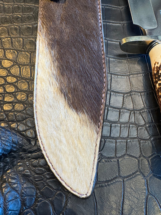 Randall Model 12-9/14 Grind Sheath in Exotic African Sable Fur by Treeman. Limited edition #8 of 9. (Sheath only)