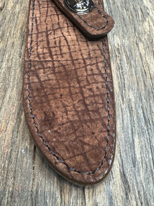 Randall Model 23 Sheath in Exotic Chocolate Hippo from Treeman.