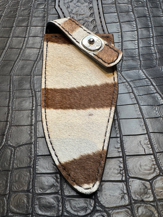 Randall Model 19-5 Exotic Zebra Skin Sheath from Treeman.