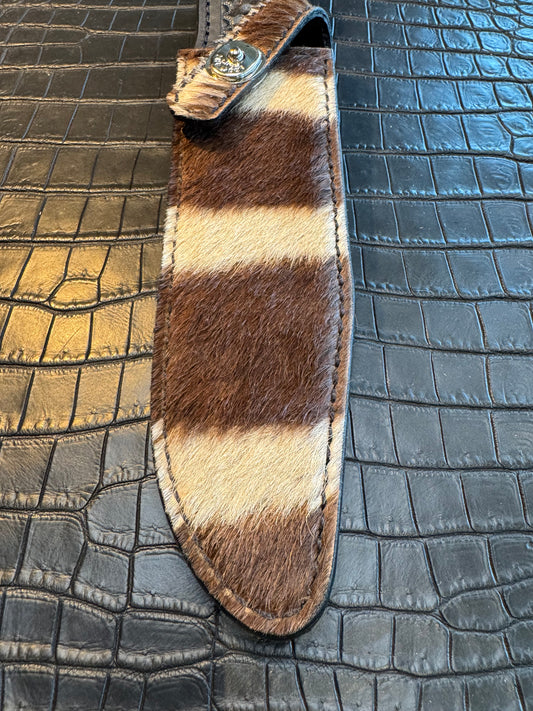 Randall Model 1-7 Exotic Sheath in Zebra by Treeman.