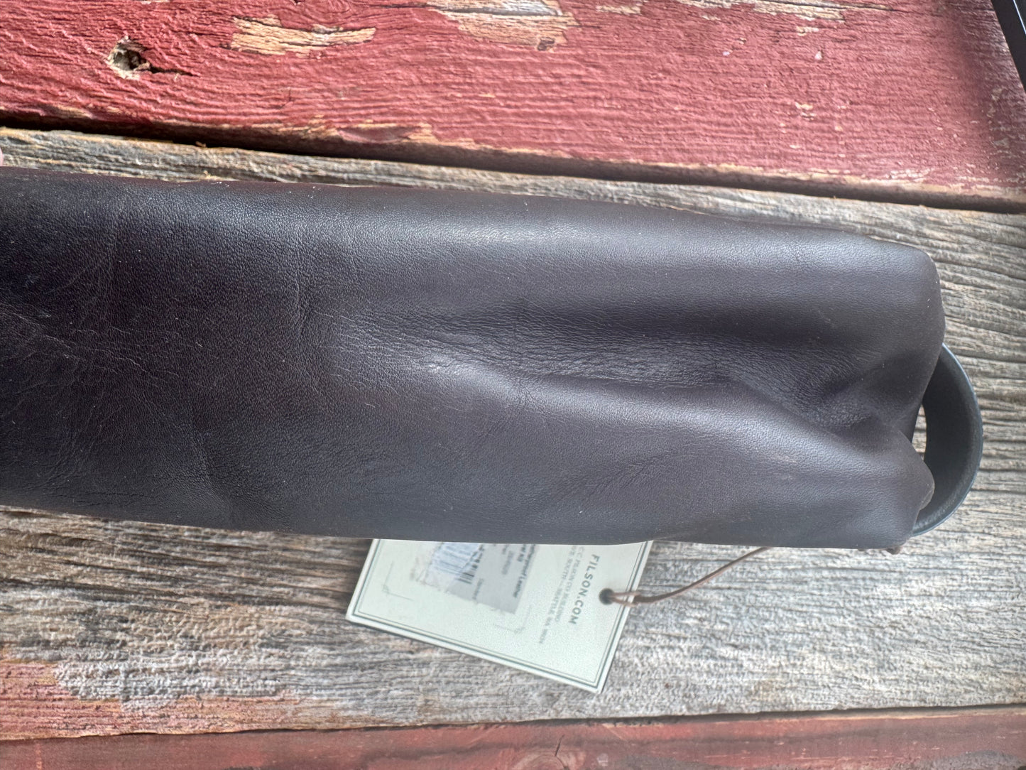 NWT Filson Weatherproof Leather Dopp or Travel Kit in Sierra Brown Grail Rare