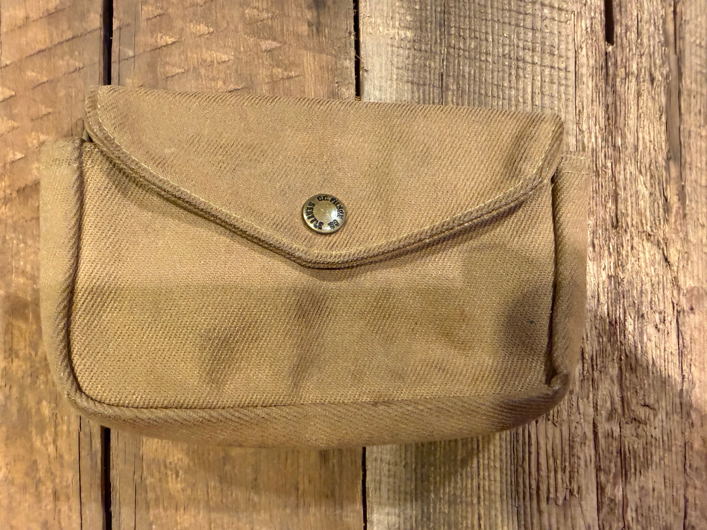 Filson Shot Shell Choke Tube Bag Dark Tan Waxed Made in USA Rare item