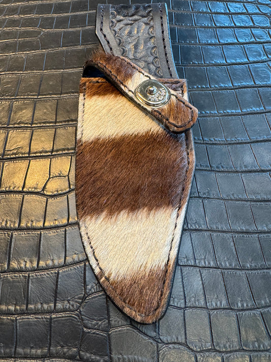 Randall Model 19-5 Exotic Zebra Skin Sheath from Treeman.