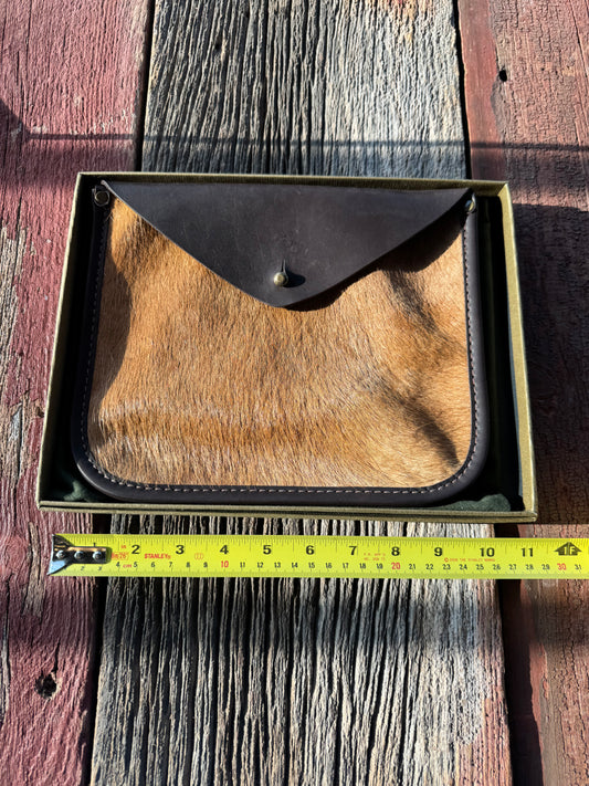 Vintage Filson NWT Restoration Dept Workshop Ranch Cowhide Leather Pouch | USA | Tan | 20085336