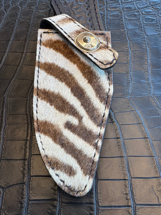 Randall Model 19-5 Exotic Zebra Sheath Multiple Stripes from Treeman.