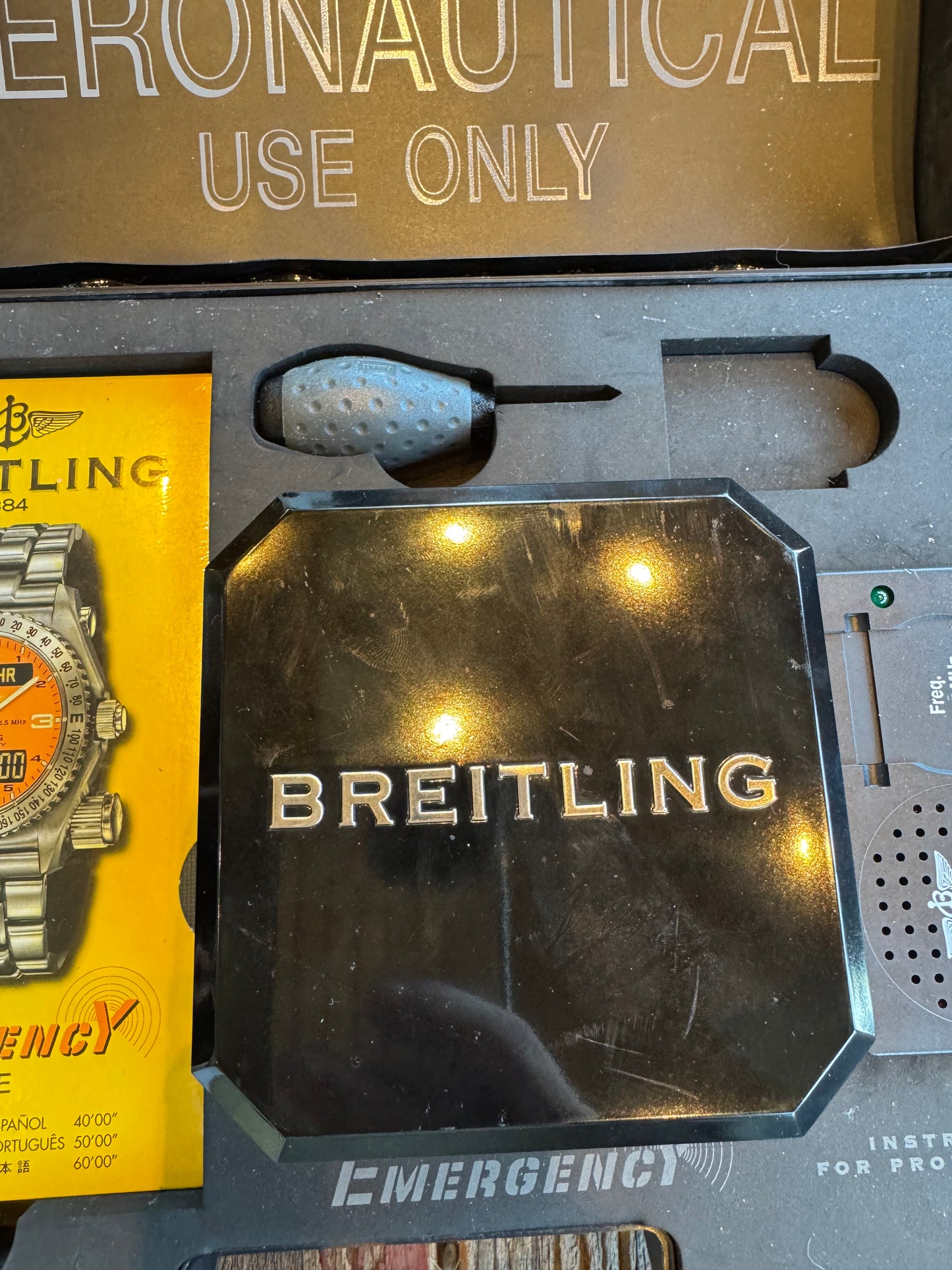Breitling Emergency Reference Number. E73621. Eperp or Beacon never activated.