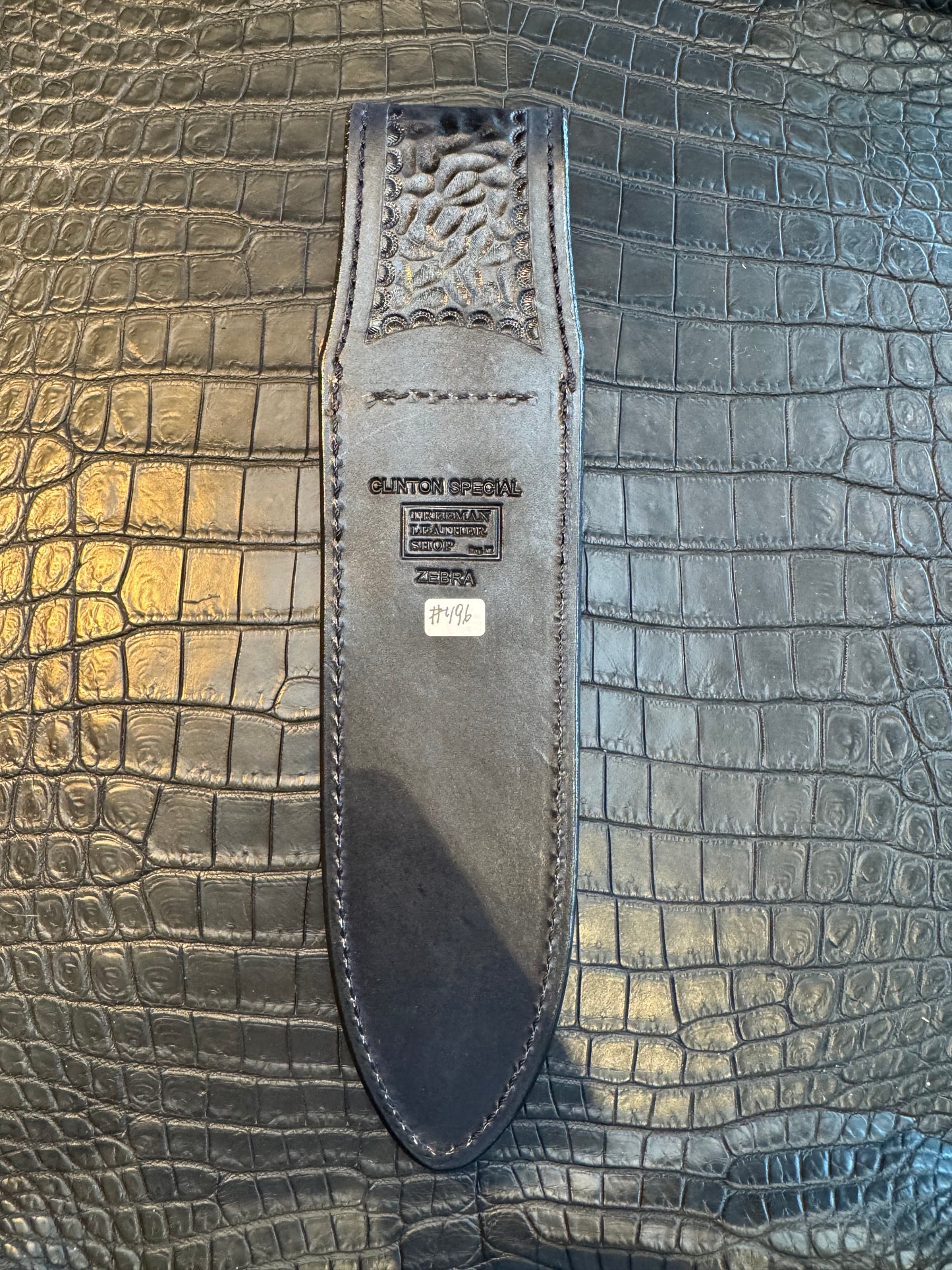 Randall Model Clinton Special TC Exotic Sheath in Zebra by Treeman.