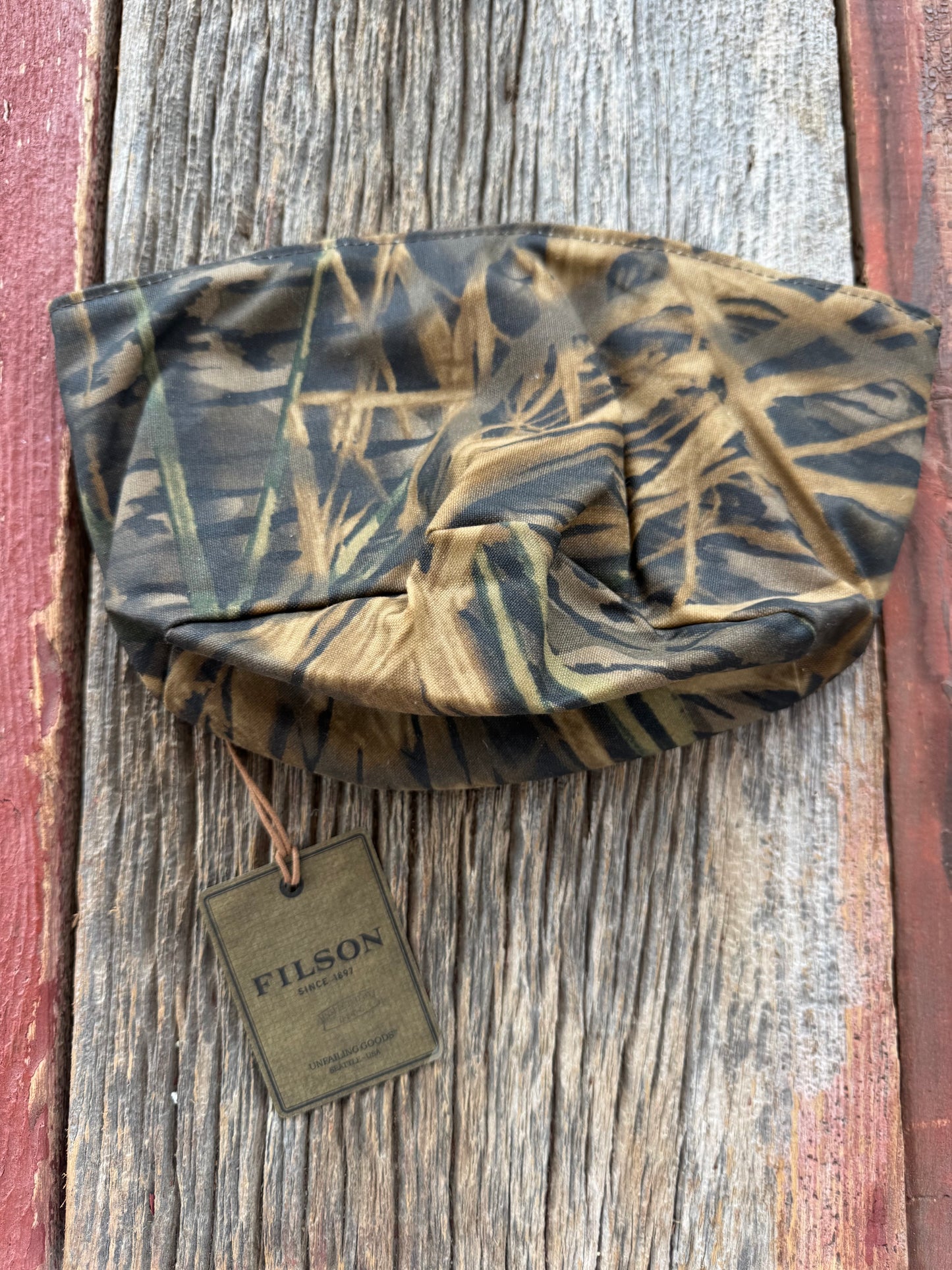 Filson x Mossy Oak Tin Cloth Dog Bowl 20078679 MADE IN USA Camo ShadowGrass Soft