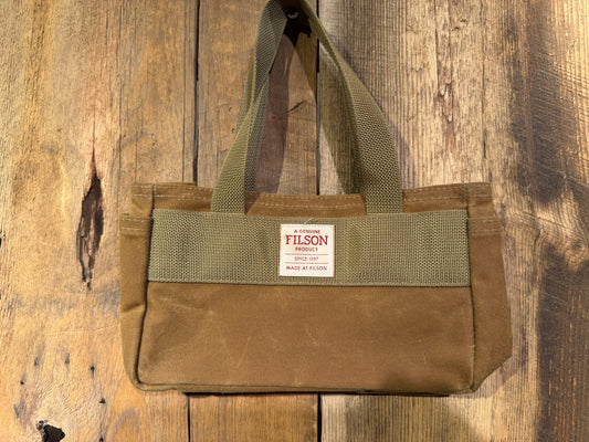 Filson Shot Shell Bag Dark Tan Waxed Made in USA Rare item