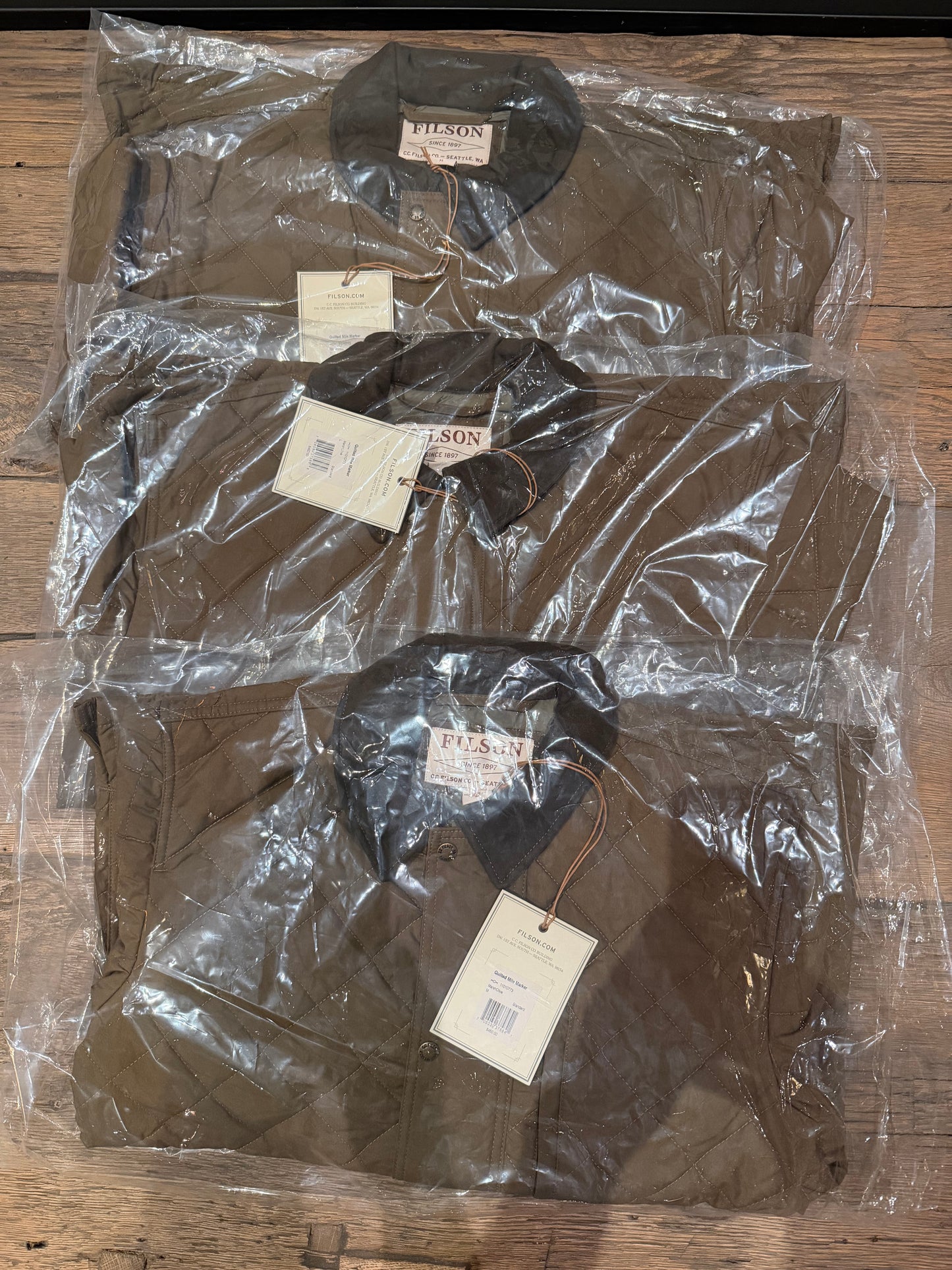 Filson Quilted Mile Marker Jacket NWT Vintage 11010773 Marsh Olive Medium Made in the USA