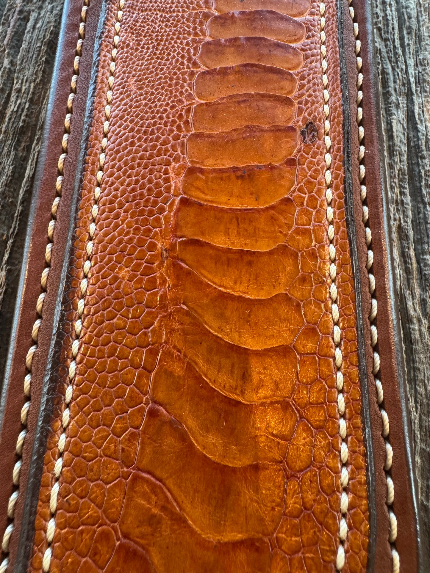 New Randall Model 12-11 Smithsonian “Smitty” Sheath in Exotic Tan Ostrich Leg ( very rare) Custom Made at Sullivan’s by Gutcher.