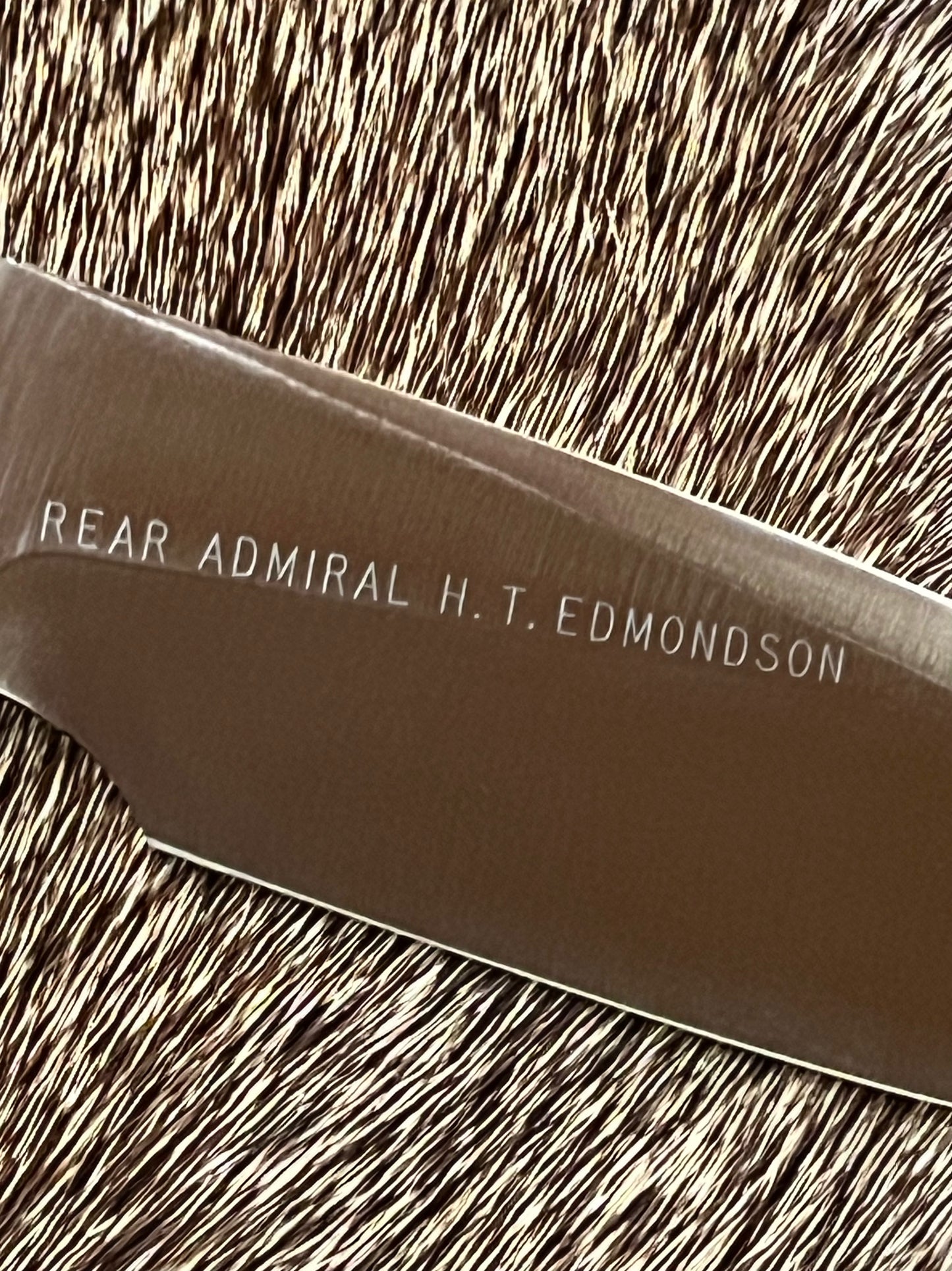 Model 25-Trapper 5” Tom Leschorn Carved, with Alaskan Gold Nugget Carved into a Buffalo