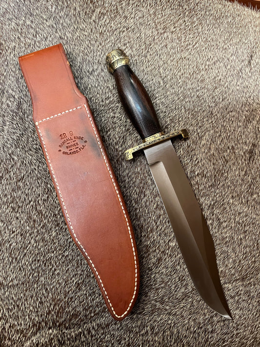 Model 12-9” Sportsman Bowie Engraved by Master Engraver JR French