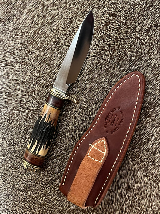 26-Pathfinder Great Stag and Engraved by Jere Davidson with Silver Inlay