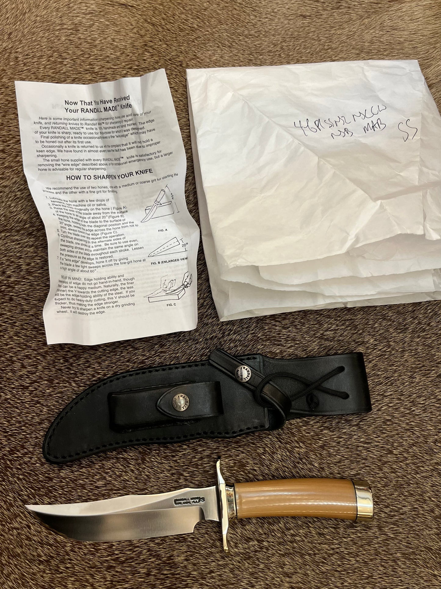 #4-6” Fighter with Captains Bone Linen Micarta