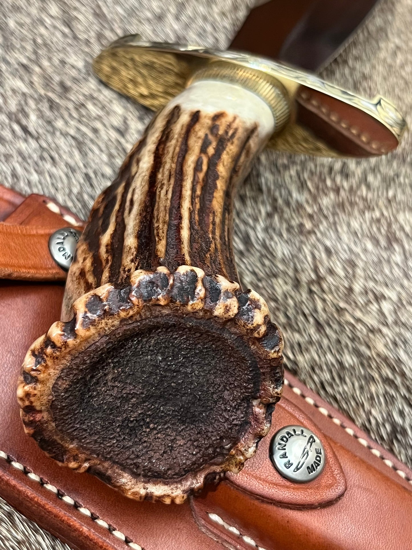 Model 12-8 Big Bear Crown Stag, Engraved by Master Engraver Jere Davidson with Fine Silver Inlay