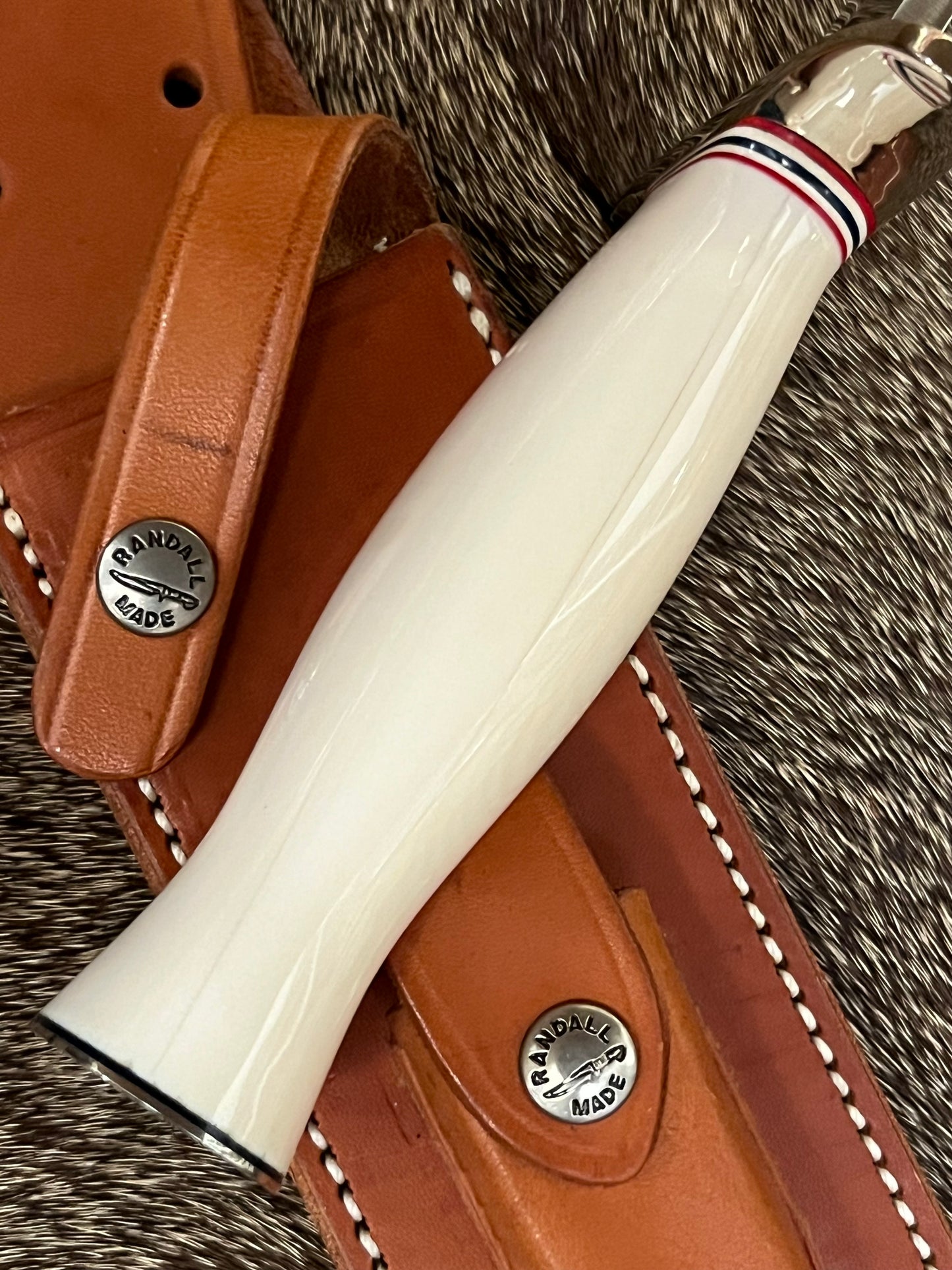 #12-9” #14 Grind Sportsman Bowie with Elephant Ivory