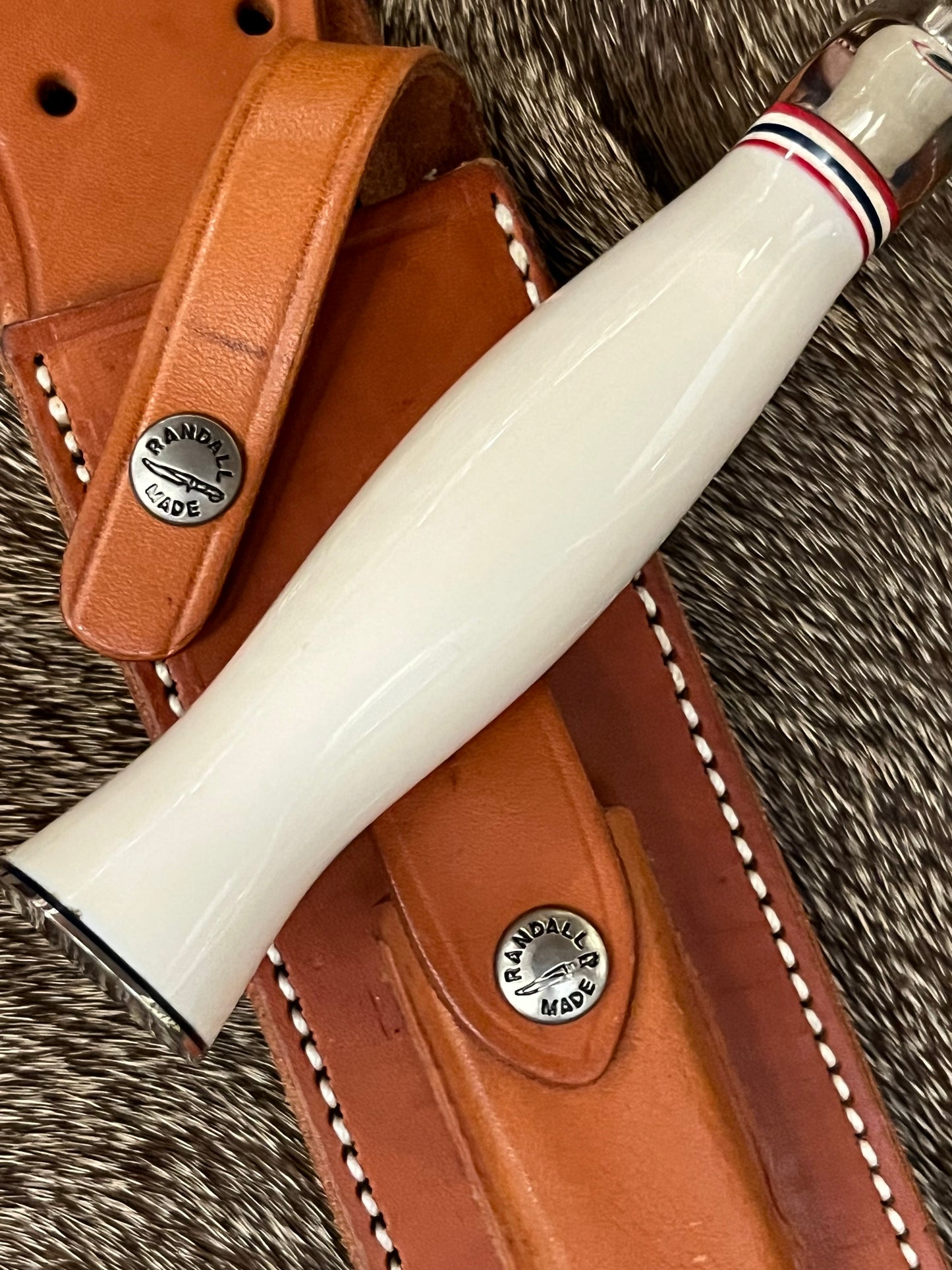#12-9” #14 Grind Sportsman Bowie with Elephant Ivory